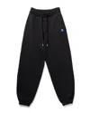 Adererror Mid-rise Semi-oversized Black Pants In Black