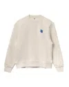 Adererror Semi-oversized Cotton Sweatshirt With Tetris Logo Patch In Neutral