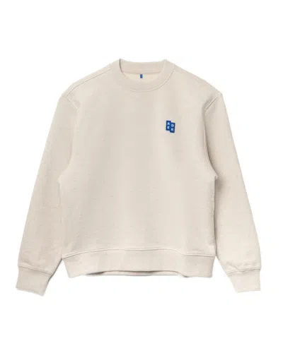 ADERERROR SEMI-OVERSIZED COTTON SWEATSHIRT WITH TETRIS LOGO PATCH
