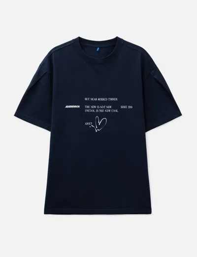 Adererror Tee In Blue