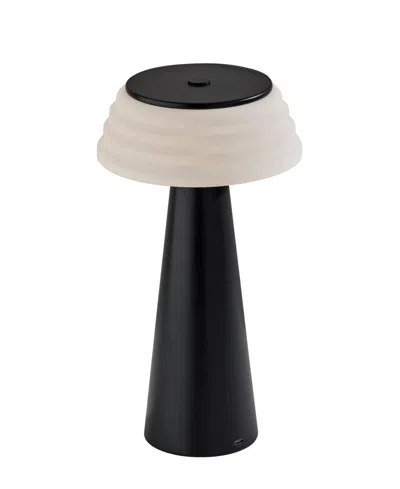Adesso 12.5" Plastic Jacky Cordless Led Table Lamp In Black