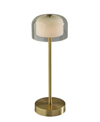 Adesso 13.6" Metal Benji Cordless Led Table Lamp In Gold