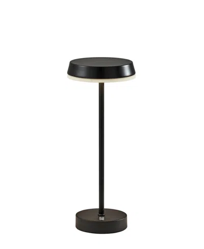 Adesso 15" Metal Tommy Led Cordless Table Lamp In Black