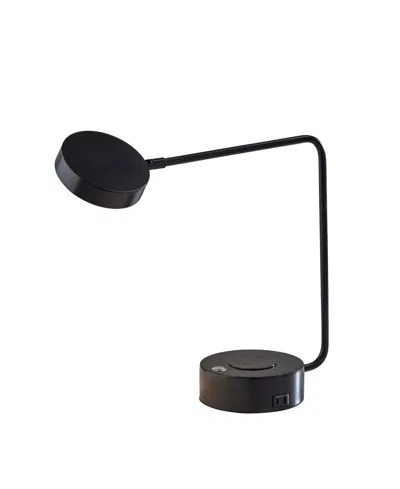 Adesso 15" Metal Viper Supercharger Led Desk Lamp In Black