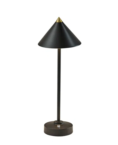Adesso 16" Metal Ritchie Led Cordless Table Lamp In Black