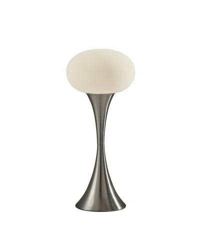 Adesso 19" Metal Otis Table Lamp In Silver