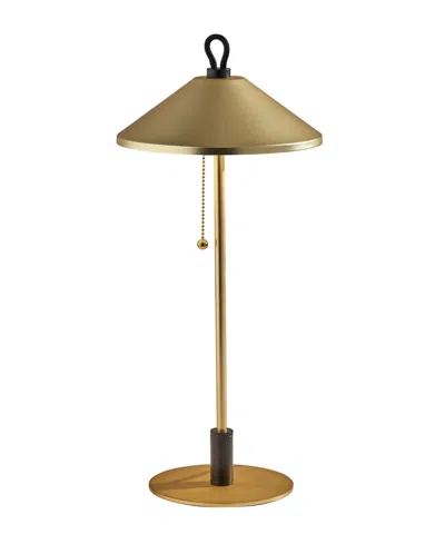 Adesso 19.75" Kaden Table Lamp In Brass With Black Accent