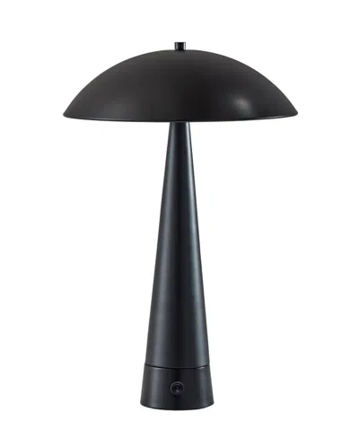Adesso 20" Metal Vortex Table Lamp In Black