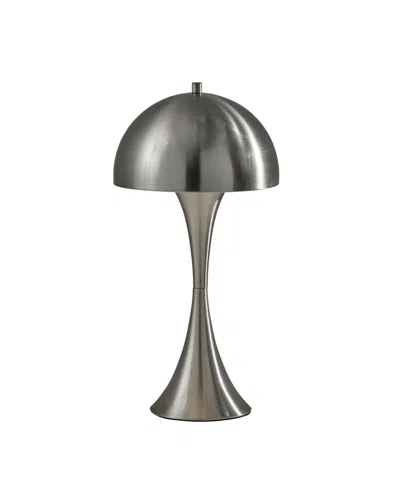 Adesso 20" Metal Vortex Table Lamp In Silver