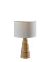 Adesso 21" Travis Table Lamp In Travertine Stone