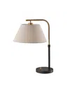 Adesso 21.25" Fletcher Table Lamp In Black,antique-like Brass