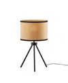 Adesso 21.5" Raven Table Lamp In Black