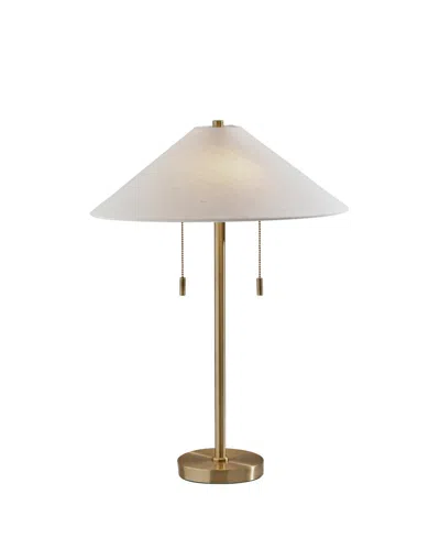 Adesso 24" Claremont Table Lamp In Antique-like Brass