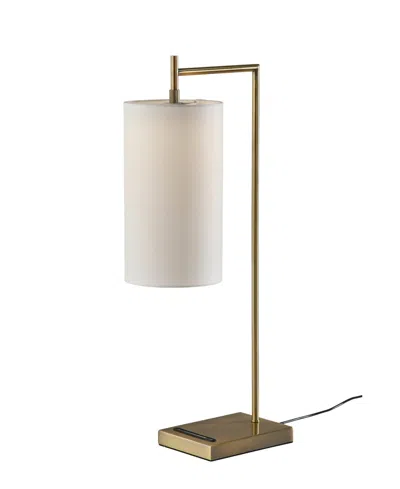 Adesso 25" Matilda Led Table Lamp With Smart Switch In Antique-like Brass