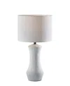 Adesso 26" Matte Ceramic Marissa Table Lamp In Matte White Ceramic