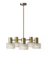 Adesso 28.75" Rhodes Chandelier In Antique-like Brass
