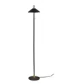 Adesso 54" Kaden Floor Lamp In Black With Brass Accent