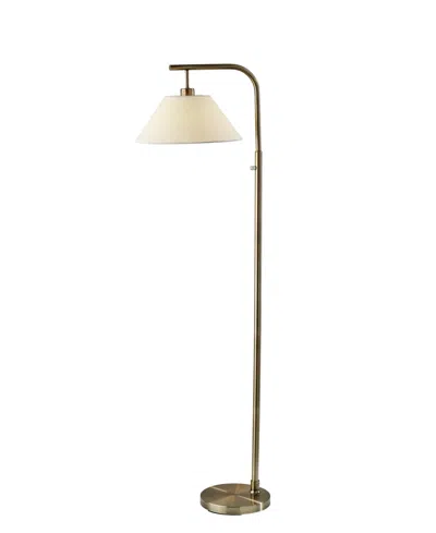 Adesso 58" Hayes Floor Lamp In Antique-like Brass