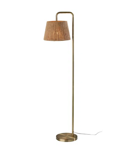 Adesso 59" Tahoma Floor Lamp In Antique-like Brass
