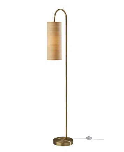 Adesso 60" Mendoza Floor Lamp In Antique-like Brass