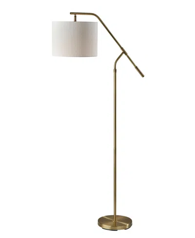 Adesso 60" Milo Floor Lamp In Antique-like Brass