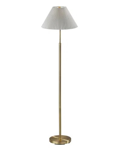 Adesso 60.75" Jeremy Floor Lamp In Antique-like Brass