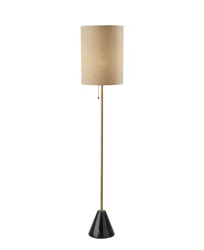 Adesso 61" Tucker Floor Lamp In Antique-like Brass