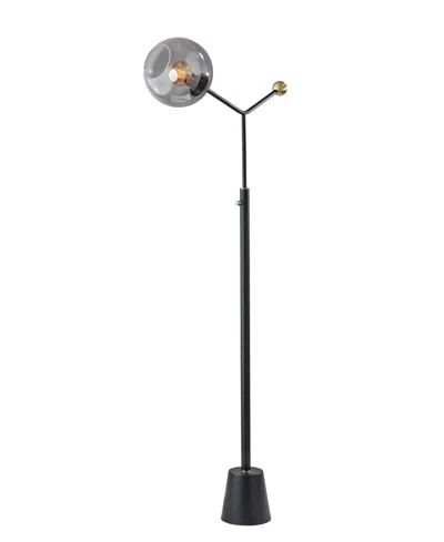 Adesso 62" Dusk Floor Lamp In Black