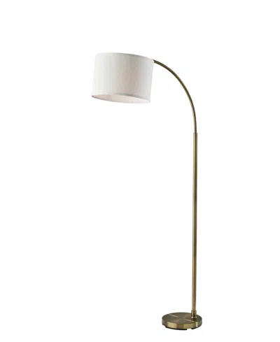 Adesso 64" Jace Floor Lamp In Antique-like Brass