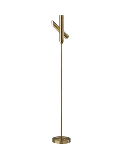 Adesso 68" Vega Torchiere In Antique-like Brass