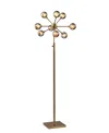 Adesso 70" Starling Led Floor Lamp In Antique-like Brass