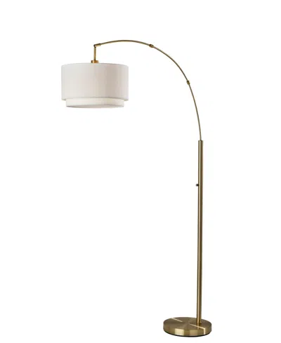 Adesso 73.5" Brinkley Arc Lamp In Antique-like Brass