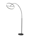 Adesso 81.5" Falcon Led Arc Lamp With Smart Switch In Black