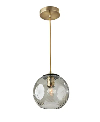 Adesso 9" Camden Pendant In Antique-like Brass