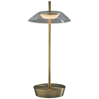 Adesso Ako Led Cordless Table Lamp- Antique Brass
