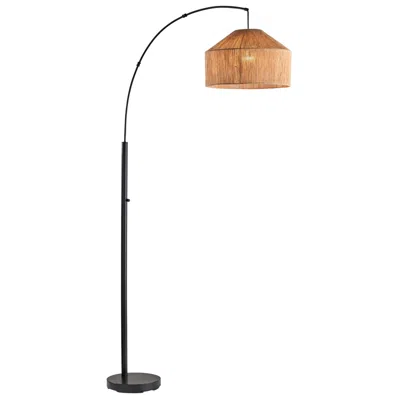 Adesso Amalfi Arc Lamp - Black In Brown