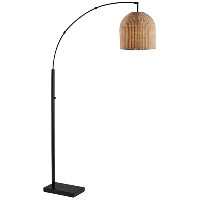 Adesso Bahama Dark Bronze Metal Arc Floor Lamp