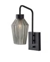 Adesso Belfry Wall Lamp In Black