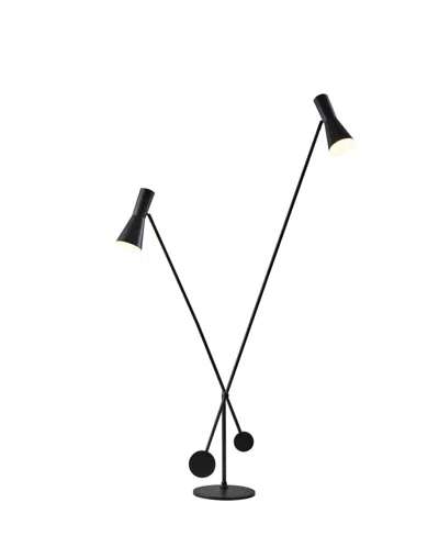 Adesso Bond Floor Lamp In Black