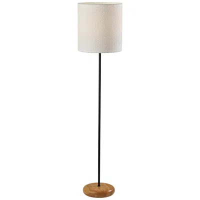 Adesso Brielle Floor Lamp - Black In Animal Print