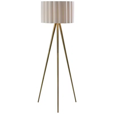 Adesso Caldwell Floor Lamp- Antique Brass