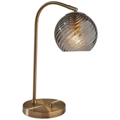 Adesso Camden Antique Brass Metal Desk Lamp