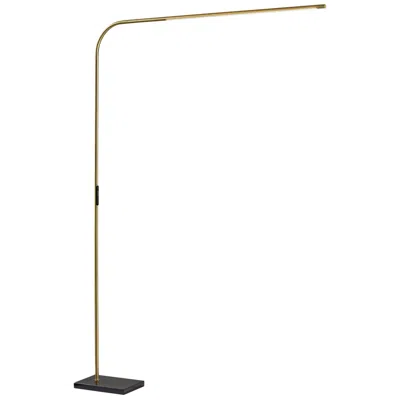 Adesso Cullen Led Arc Lamp W. Smart Switch - Antique Brass In Multi