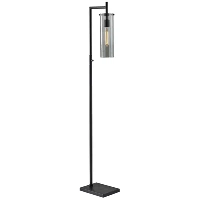 Adesso Dalton 62 1/2" High Modern Industrial Black Metal Floor Lamp