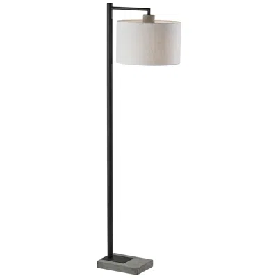 Adesso Devin 60 3/4" Black Metal Offset Arm Modern Floor Lamp