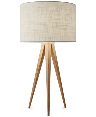 Adesso Director Tripod Table Lamp In Natural