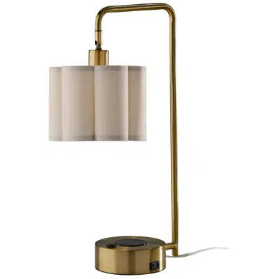 Adesso Dover Supercharger Desk Lamp- Antique Brass