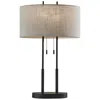 Adesso Duet Antique Bronze Pull Chain Table Lamp