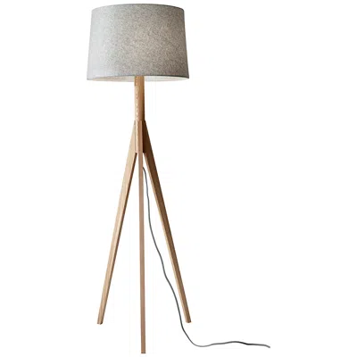 Adesso Eden 59 1/4" High Natural Ash Wood Modern Tripod Floor Lamp