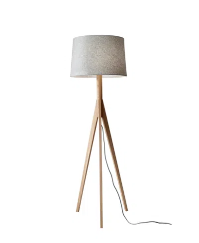 Adesso Eden Floor Lamp In Brown